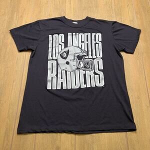 Vintage 80s NFL Los Angeles Raiders T-Shirt Black Sz XL Oakland Retro Y2K